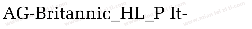 AG-Britannic_HL_P It字体转换